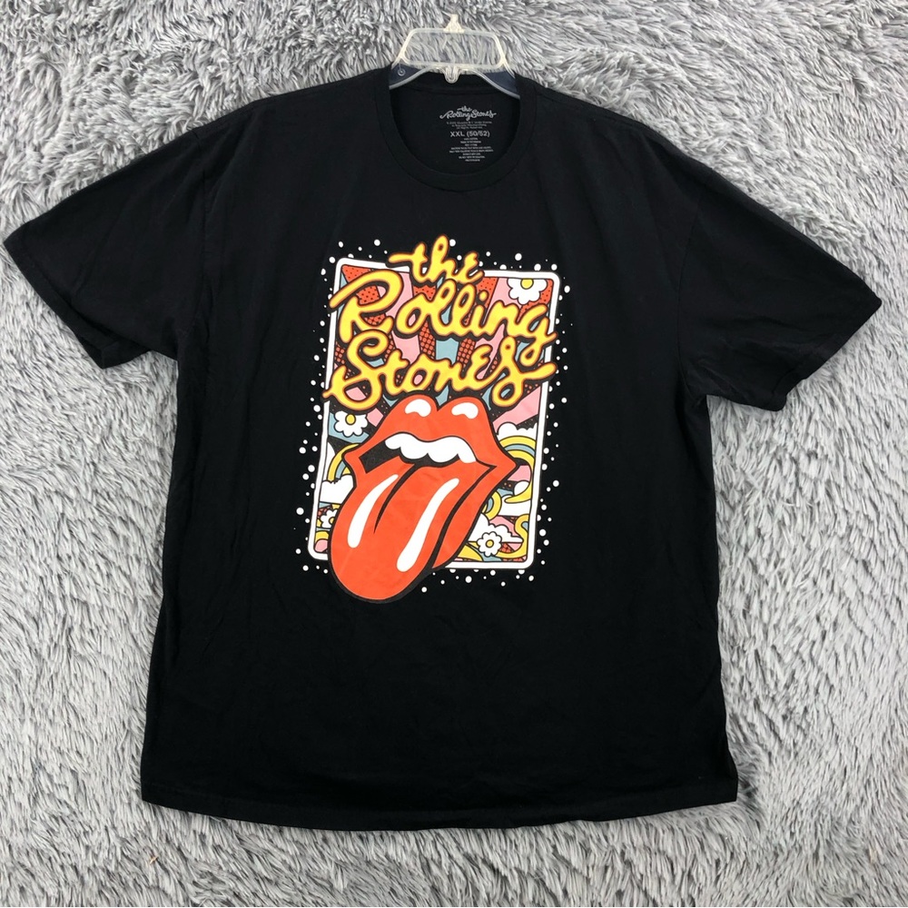 The Rolling Stones Tshirt Mens XXL 2Xl Black 1960s Mick Jagger Keith Richards